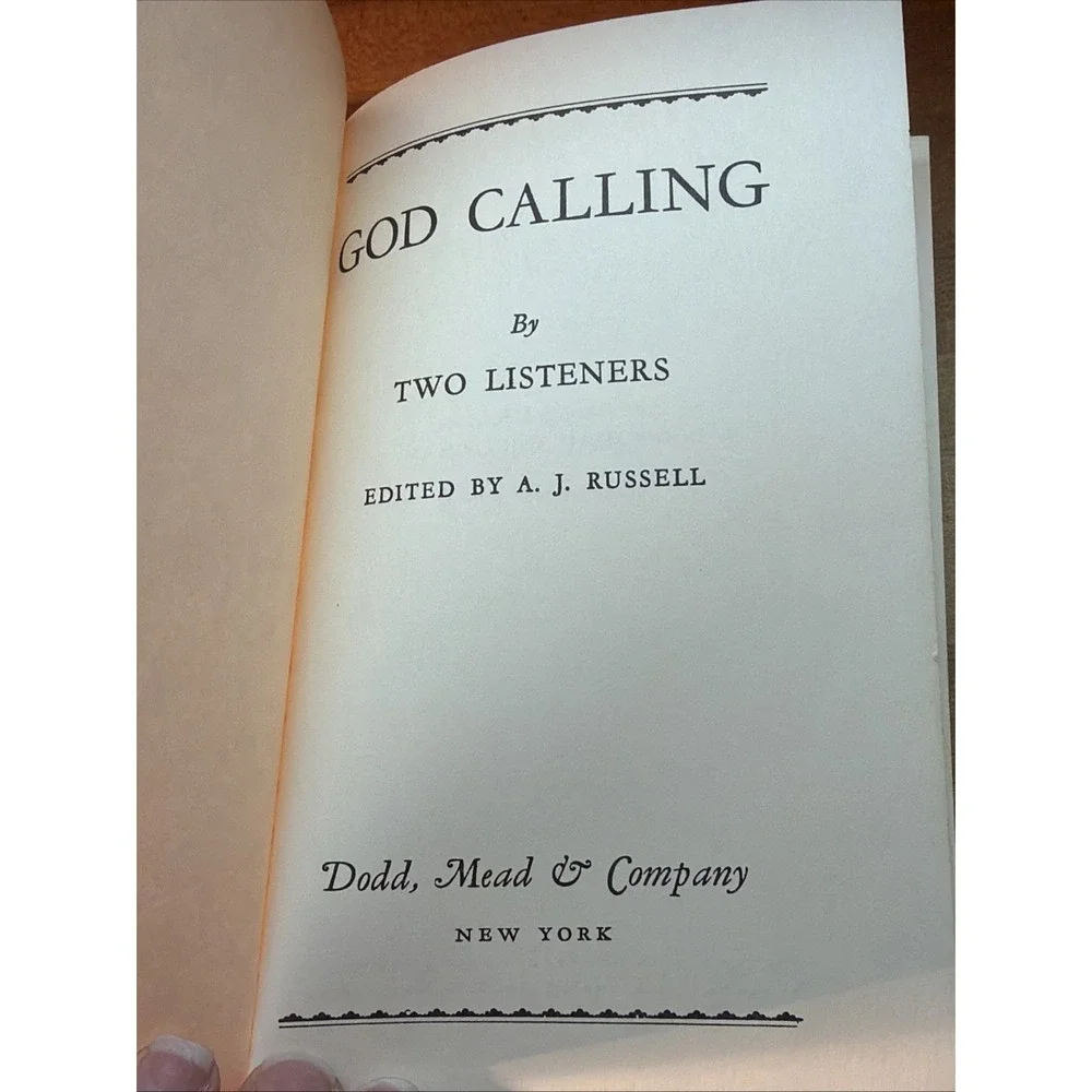 God Calling a Devotional Diary A.J. Russell  Hardcover 1945 1958 22nd Printing